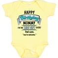 thumbnail image 3 of Inktastic Happy Birthday, Mommy I'm the Best Ever in Blue Boys or Girls Baby Bodysuit, 3 of 5