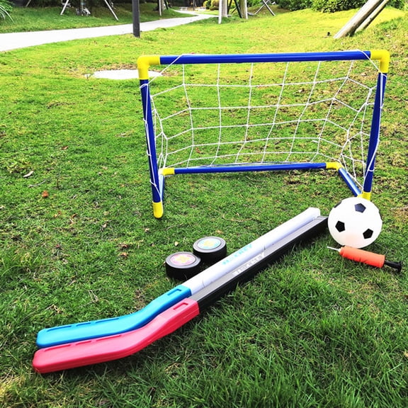 shenmeida 1 Set Sports Indoor Mini Goal Sports Set - Detachable Kids Indoor Goal Set - Indoor Mini Floor Hockey, Knee Hockey, and Mini Soccer Set for Kids
