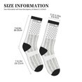 thumbnail image 3 of Athletic Socks Mexico-America Flag Sport Running Calf Socks Crew Socks for Men Women, 3 of 7