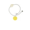 thumbnail image 2 of Delight Jewelry 3/4'' Enamel Water Polo Ball - Goldtone Leaf Delicate Bracelet, 6.25+1.75", 2 of 4