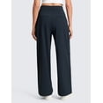 thumbnail image 2 of CRZ YOGA 4-Way Stretch Wide Leg Work Pants for Women 29.5" Bussiness Casual Trousers with Pockets, 2 of 5