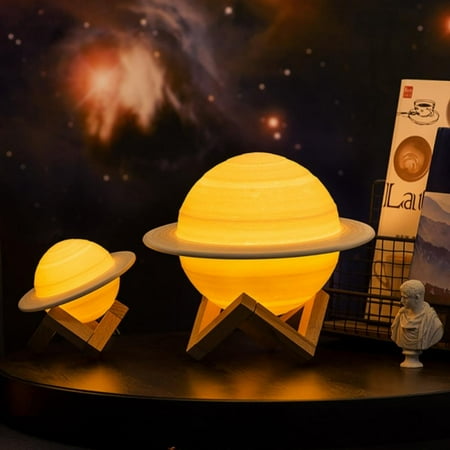 

Saturn lamp smart home night light creative 3D table lamps bedside lamp birthday gift home decoration practical items