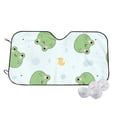 thumbnail image 2 of Picia Kawaii Frogs Curved Windshield Sunshade Accordion Folding Style Auto Shade for Car Truck SUV Van Blocks UV Ray Sun Visor Protector -Small, 2 of 7