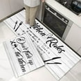 thumbnail image 3 of Farmhouse Kitchen Rugs with Words Kitchen Rules Farmhouse Kitchen Mats for Floor Set of 2 Rustic Kitchen Rugs Set of 2 Non-Slip Runner Rug for Laundry Living Room Front Door, 3 of 7