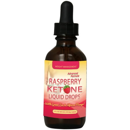 Raspberry Ketones Drops 300mg Rapid Release with Green Tea and African (Best African Mango Product)