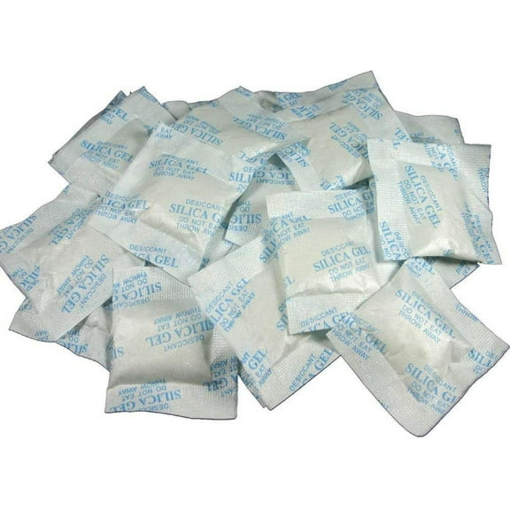 Silica Gel Packs 10 Gram 50 Packets Desiccant Drying Moisture Absorbers Dehumidifiers for Storage