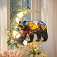 thumbnail image 5 of Bear Suncatcher Acrylic 2D Grizzly Bear Moon Window Hanging Art for Cabin Decor, Rustic Wildlife Gift for Outdoors Lovers Forest Animal Window Ornament, Nature Lover Gift for Outdoors Enthusiastst, 5 of 6
