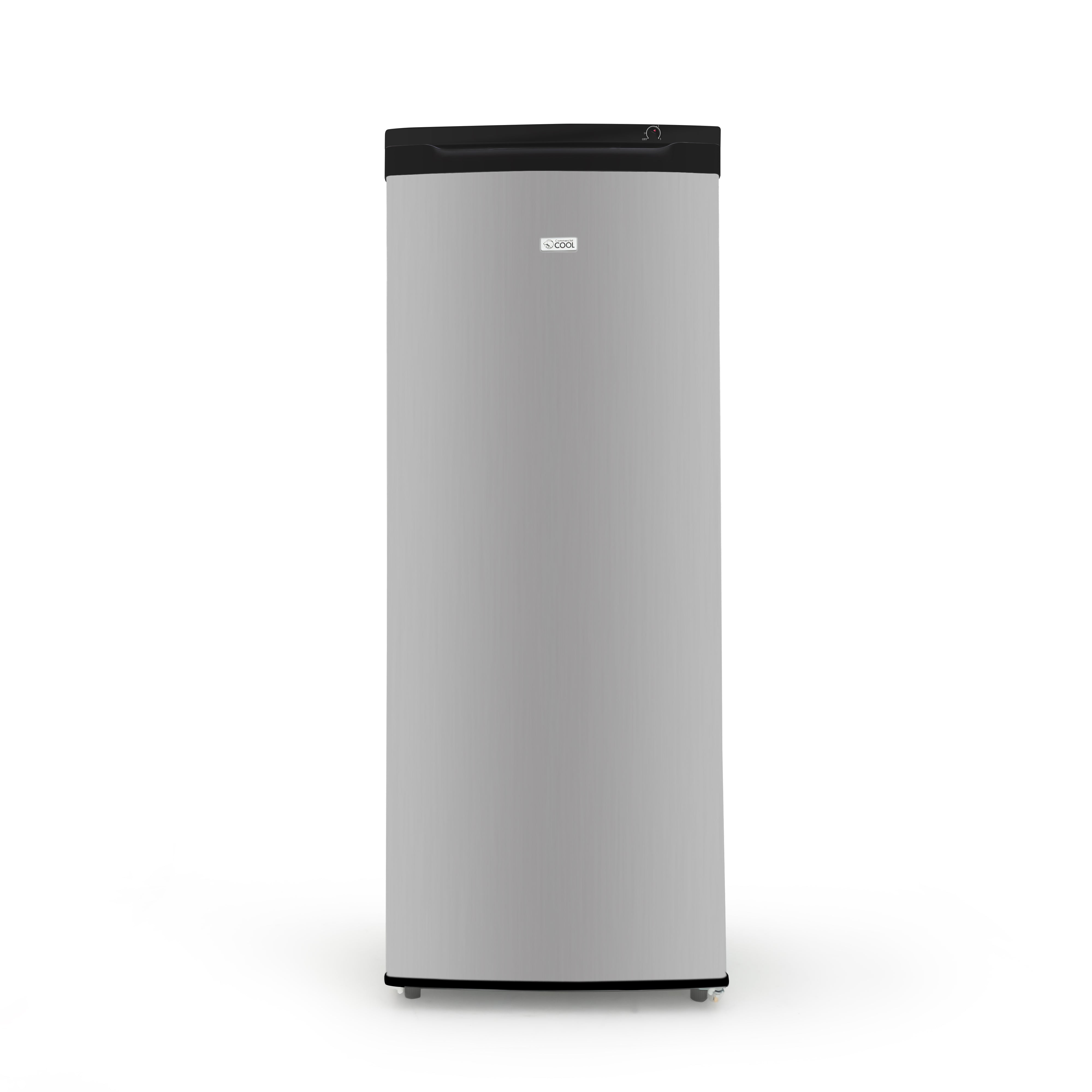 Commercial Cool Portable 6 cu. ft. Undercounter Upright Freezer with Adjustable Temperature Controls-Black with VCM Door