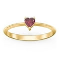 thumbnail image 2 of Heart Birthstone Ring - Ruby (July), 2 of 6