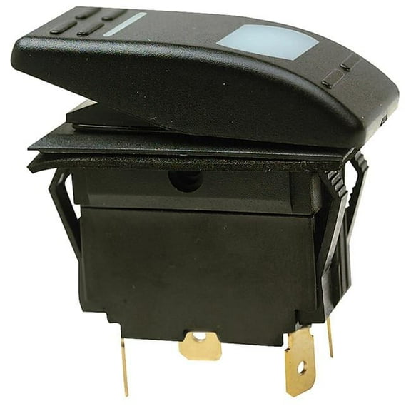 Seachoice 8505281 Black Polycarbonate Rocker Switch