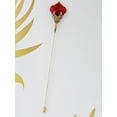 thumbnail image 2 of Women's Hat Pin Golden Retro Hollow Out Design Inlaid with Synthetic Ruby Stick Pin/Suit Pin for Men/Women(Pack Of 6), 2 of 5