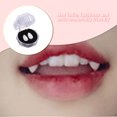 thumbnail image 4 of Bewildely 1 par de disfraces de Halloween, colmillos de vampiro, disfraz, accesorios para dentaduras postizas, vampiro y zombi Kits de decoración para fiestas 19 mm, 4 of 5