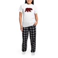 thumbnail image 5 of CafePress - Buffalo Plaid Bear Women's Light Pajamas - Women's Short Sleeve Print T-Shirt and Pants Light Cotton Pajama Set, 5 of 7