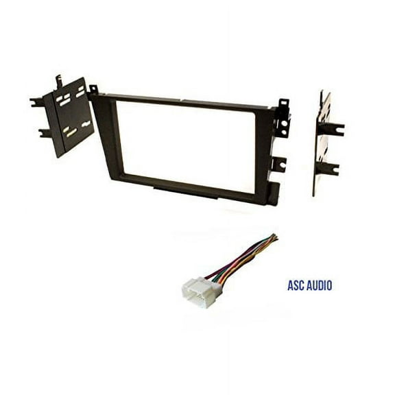 Car Stereo Dash Kit and Wire Harness for Installing a Double Din Radio for 2000 - 2003 Acura CL 1999 - 2003 Acura TL