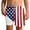 Blue, variant on Kids Boys USA 250th Anniversary Stars and Stripes Print Swim Trunks Knee Length Double Layer Design Patriotic Theme Casual Summer Beach Shorts Blue 5 Years-6 Years