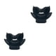 thumbnail image 4 of Naiovety Regulador de esnórquel Boquilla de mordida Buceo Deporte universal Natación Snorkel Pesca Aliento Accesorios para negro Negro 2Conjunto, 4 of 6