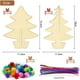 thumbnail image 5 of Juego de pintura de rodajas de madera para árbol de Navidad, manualidades de bricolaje para árbol de Navidad, arte de pintura para bricolaje Juego de 10 Uds., 5 of 7