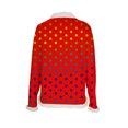 thumbnail image 2 of ZUKMRJPC Christmas Sweaters for Women Fur Collared Fashion Colorful Wave Point Pullover Casual Soft Comfy Long Sleeve Party Holiday Tops, 2 of 5