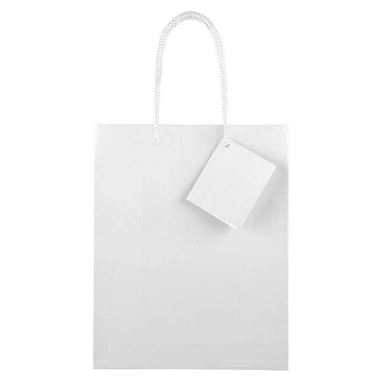 Celine Empty Paper Gift Bag Shopping Tote White Medium 13.5 x 9.75 x 4.5