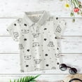 thumbnail image 2 of Vedolay Summer Tops For Boy Boys Cotton Shirts Summer Toddler Button Down Shirt Short Sleeve Beach Hawaii,Black 5-6 Years, 2 of 5