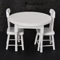 thumbnail image 4 of Fosa Mini Table de Maison de Poupée, Accessoires de Maison de Poupée 3 Pcs Table Chaise Mobilier de Simulation Accessoires de Photographie 1:12, Mobilier de Maison de Poupée, 4 of 8