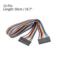 thumbnail image 2 of Jumper Wires 12-Pin Female to Female 50cm Ribbon Cables for Breadboard Multicolor, 2 of 3