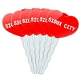 thumbnail image 1 of Sioux City Heart Love Cupcake Picks Toppers - Set of 6, 1 of 1