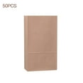 thumbnail image 4 of ‘‘s Kitchen 50Pcs Kraft Paper Bags Flat Proof Snacks Cookie Sandwich Food, 4 of 9