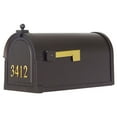 thumbnail image 5 of Outdoor Letter Holder Berkshire Curbside Mailbox with Front Numbers and Albion Mailbox Post, 5 of 6