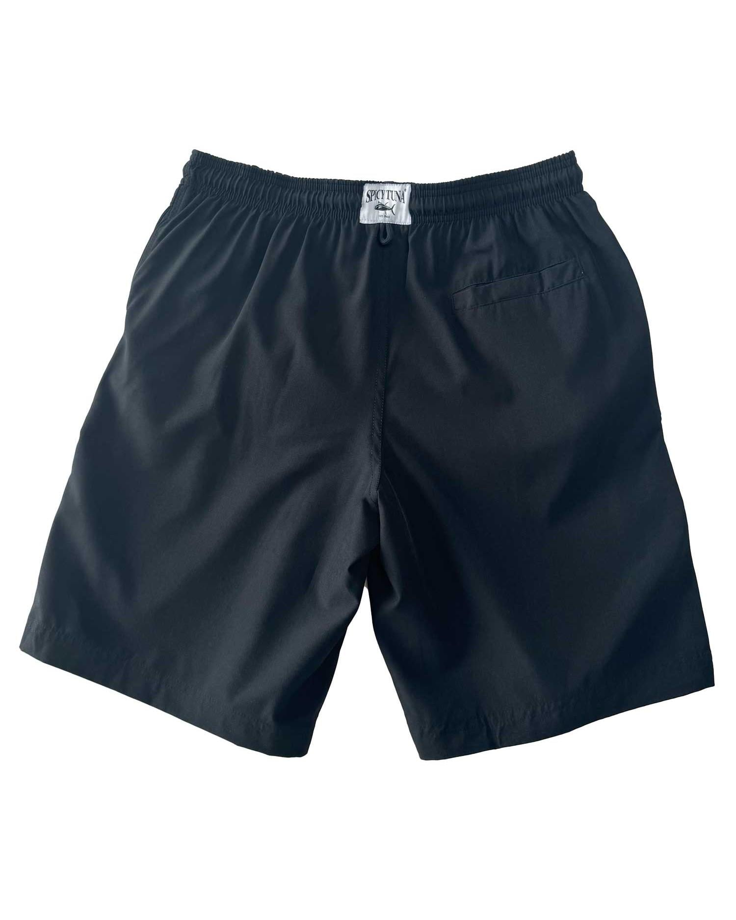 Mens Swimming Trunks Lounge Boxer Shorts Elastic Boxers Swimwear 4 Ways Stretch 19 Inch Outseam, Black 4W 19 Outseam, Size: X-Large, Spicy Tuna