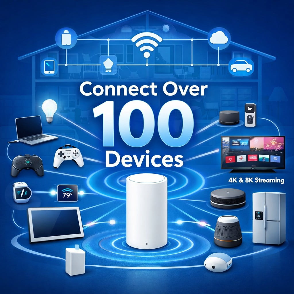 Motorola AC2200 Tri-Band Mesh whole home/small business WiFi system Coverage up to 9,000 sq ft | 3-pack Router | Easy Setup, Network Protection, Parental Controls ,Mobile App Manage