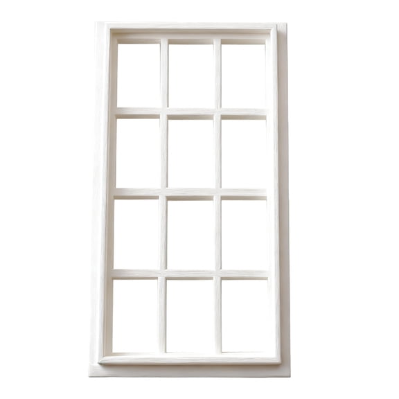 Realistic Miniature Dollhouses Window Set In 1/12 Scale Plastic Construction For Model Building Enthusiasts