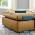 thumbnail image 5 of Modway Commix Down Filled Overstuffed Faux Leather Ottoman in Tan, 5 of 7