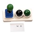 thumbnail image 3 of Teclas para teclados Accesorios de computadora Diseño retro Resistentes con caja de almacenamiento Regalos Teclas de joystick para juegos Base azul, 3 of 9