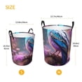 thumbnail image 4 of KLL Beautiful Flower Blue Bird Waterproof Foldable Laundry Hamper Bucket with Handles for Storage Bin,Kids Room,Home Organizer (Small ), 4 of 7