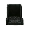 thumbnail image 4 of Noble House Zakyiah Standard Velvet Wingback Recliner, Black, 4 of 12