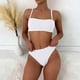 thumbnail image 2 of Conjunto de Bikini de Cintura Alta Traje de Baño Diario Conservador de las Mujeres Combinado de Dos Piezas, Nylon Spandex Beach Wear con Almohadilla de Pecho, 2 of 6