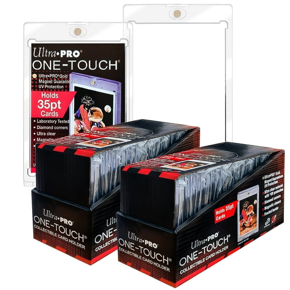 Ultra pro 50ct Magnetic Card Holders, Ultra-thin Premium 35-point Card Holder Touch Card Protector Hard Plastic Magic Box, Suitable for Sports, Baseball, and Collectible Cards