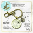 thumbnail image 6 of Dandelion Gutsy Goodness Bronze Keychain Some See A Wish Or Weed Positive Thinking Jewelry Flower Charm, 6 of 8