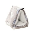 thumbnail image 6 of Winter Thickened Hamster Cage Bed - Super Soft, Windproof, Washable, Semi-Enclosed Plush Nest for Squirrels and Mini Hedgehogs, 6 of 8