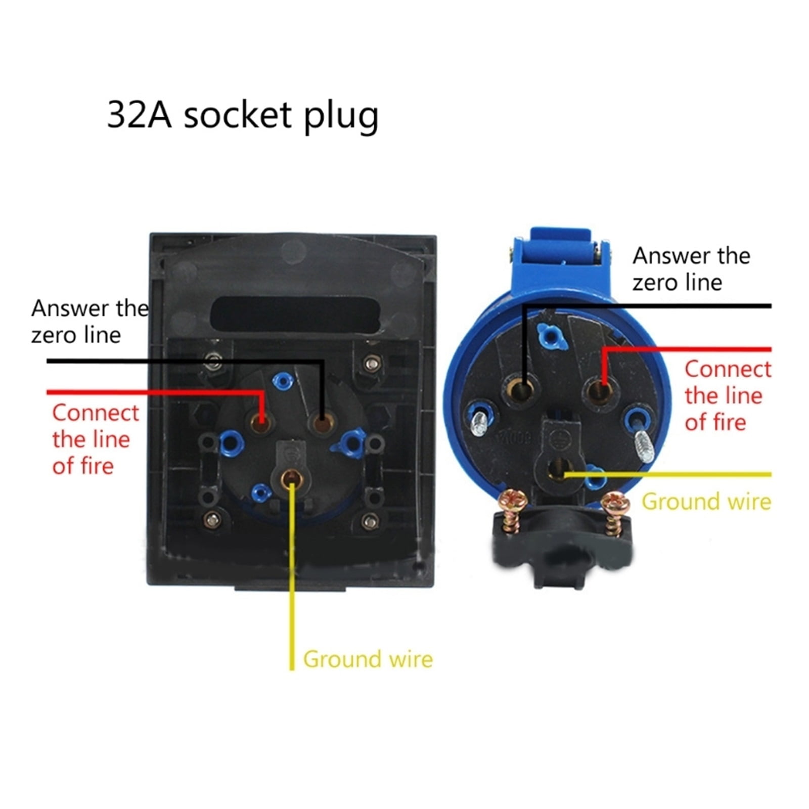 16/32A External Flush Hook Up Power Outlet Motorhome Trailer Flush Inlet Socket Automotive Accessories ,Rv Camper Accessories