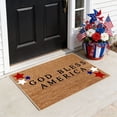 thumbnail image 5 of Dmlowu 4th of July Door Mat, Patriotic Star-Shaped Front Door Mat Non-Slip, Washable Outdoor Entryway Rug for Porch Outdoor Indoor Use, Welcome Mats, 5 of 7