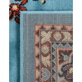 thumbnail image 7 of Unique Loom Reza Collection Area Rug - Washington (10' x 13' 1" Rectangle Light Blue/Cream), 7 of 7