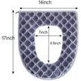 thumbnail image 7 of AUQ Toilet Seat Cover for Bathroom Toilet Seat Cushion Covers Soft Thicker Warmer Washable Toilet Seat Cover Pads with Zipper Home Reusable Fits Most Size Toilet Lids, 7 of 7