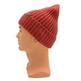 thumbnail image 4 of Empire Cove Womens Winter Solid Ribbed Knit Cuff Beanie Hat Soft Warm, 4 of 4