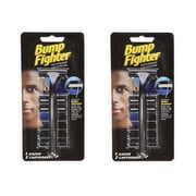 Bump Fighter Shaving Kit: 1 Razor with 2 Refill Blades, (Pack of 2)