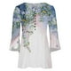 thumbnail image 4 of Camisas Awdenio para mujer, liquidación, blusas de moda para jóvenes, blusas de cuello en V, camisetas de tres cuartos, sudaderas estampadas de otoño, ofertas, 4 of 5
