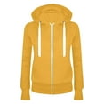 thumbnail image 4 of UAYOTSE Women's Full Zip Up Hoodie Long Sleeve Hooded Sweatshirts Pockets Jacket Coat for Women(G173-Yellow,XXL), 4 of 4