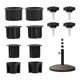 thumbnail image 1 of Juego de 6 piezas de sombrillas YONGSHENG de PVC y Aluminio, tapas y tapones negros, resistencia al viento, 1 of 5