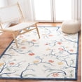thumbnail image 2 of SAFAVIEH Metro Antoine Floral Area Rug, Ivory/Blue, 6' x 6' Square, 2 of 11